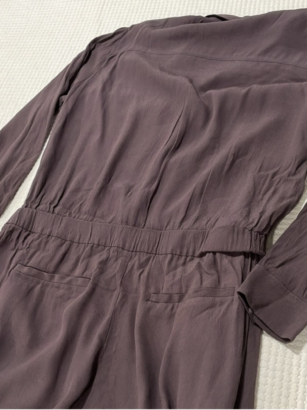 Madewell Viscose Jumpsuit Womens M Utility Button Front pockets Casual Travel - Picture 8 of 12